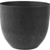 Ter Steege Plantenpot - zwart - kunststof - 28 x 24 cm