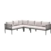 Garden Impressions Teramon hoekset - 4-dlg. - carbon black - taupe - desert sand