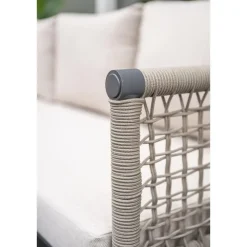 Garden Impressions Teramon hoekset - 4-dlg. - carbon black - taupe - desert sand
