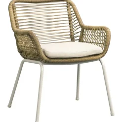 Tuinstoelen-Leen Bakker Terrasstoel Grand - wicker naturel