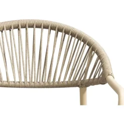 Tuinstoelen-Leen Bakker Terrasstoel Palamos - naturel/zand