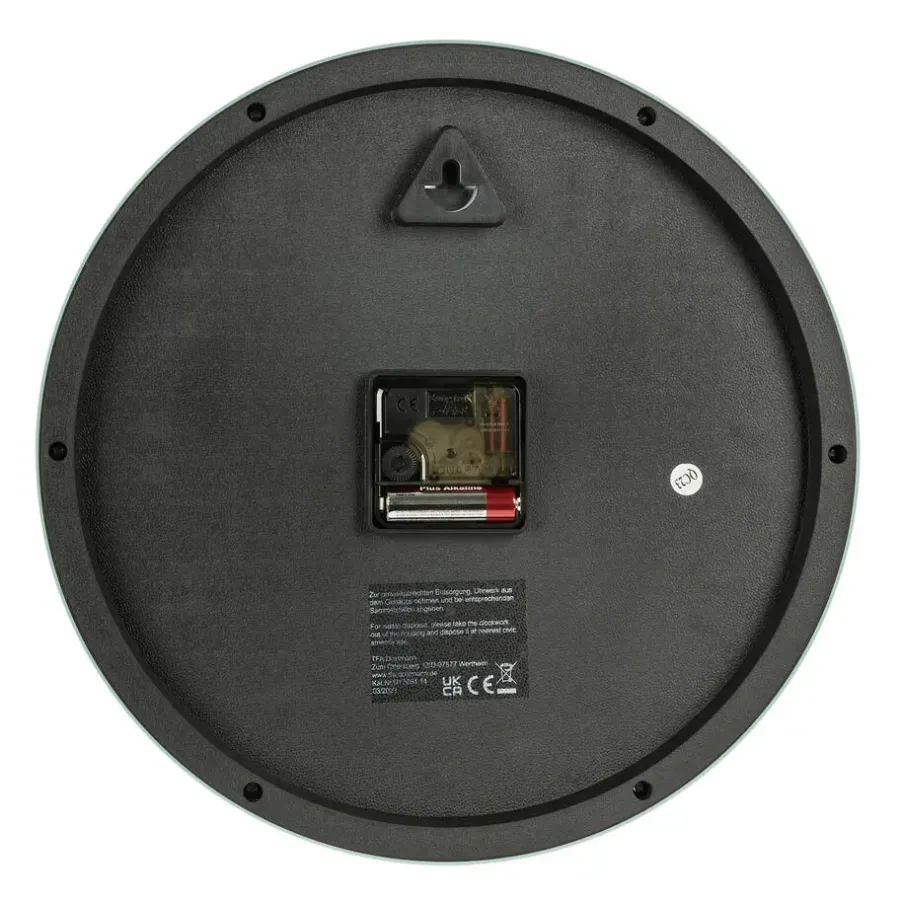 Klokken-Merkloos TFA Kinderkamer wandklok - dieren - lichtblauw - D30 cm - rond