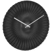 Merkloos TFA radio gestuurde wandklok - kunststof - zwart - Dia 18 cm