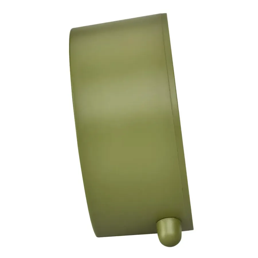 Klokken-Merkloos TFA wekker - alarmklok - olijf groen - 11 x 11 cm - kunststof