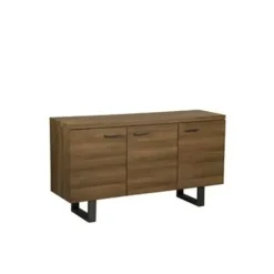 Beliani TIMBER L - Sideboard - Donkere houtkleur - MDF