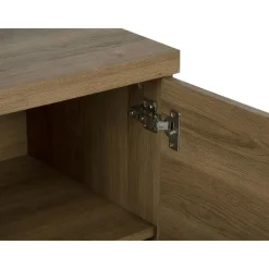 Beliani TIMBER L - Sideboard - Donkere houtkleur - MDF