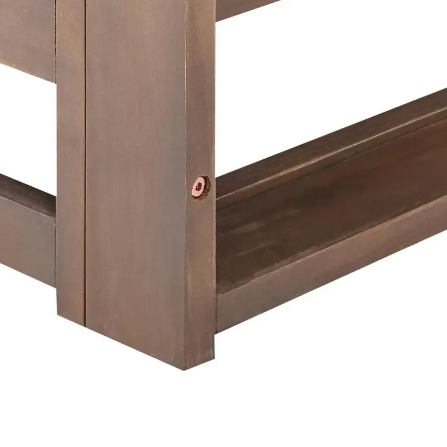 Beliani TIMOR - Loungeset - Donkere houtkleur - Acaciahout