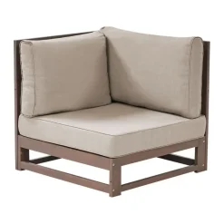 Beliani TIMOR - Loungeset - Donkere houtkleur - Acaciahout