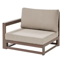Loungesets-Beliani TIMOR - Loungeset 5-zits - Donkere houtkleur - FSC® acaciahout