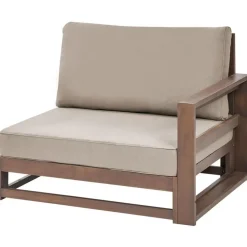 Loungesets-Beliani TIMOR - Loungeset 5-zits - Donkere houtkleur - FSC® acaciahout