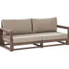 Loungebanken-Beliani TIMOR II - Loungebank - Donkerhout - Acaciahout