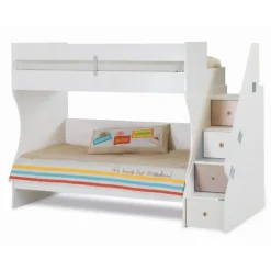Kinderbedden-Merkloos Tivoli stapelbed kinderbed met opbergruimte kinderkamer 190 x 90 cm