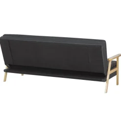 Beliani TJORN - Slaapbank - Donkergrijs - Polyester