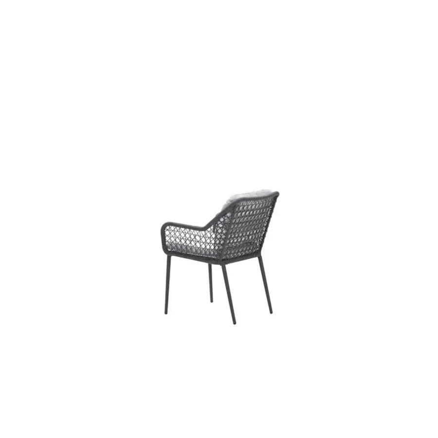 Garden Impressions Toledo dining fauteuil - carbon black - dark grey - valley sand