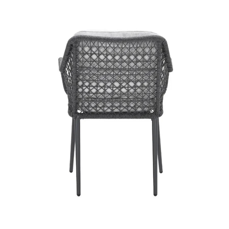 Garden Impressions Toledo dining fauteuil - carbon black - dark grey - valley sand