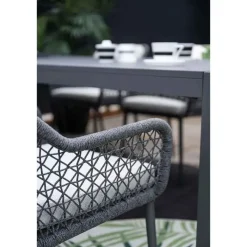 Garden Impressions Toledo dining fauteuil - carbon black - dark grey - valley sand
