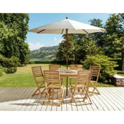 Beliani TOLVE - Tuinmeubel set - Lichte houtkleur - Acaciahout