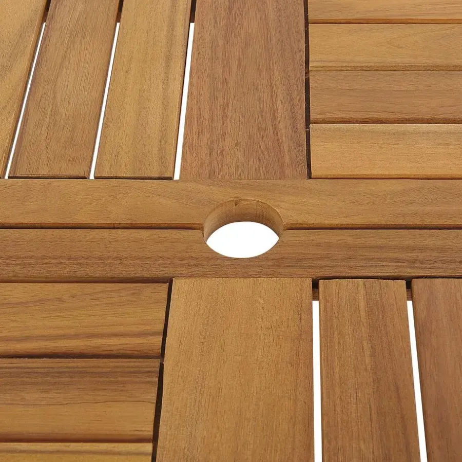 Beliani TOLVE - Tuinmeubel set - Lichte houtkleur - Acaciahout