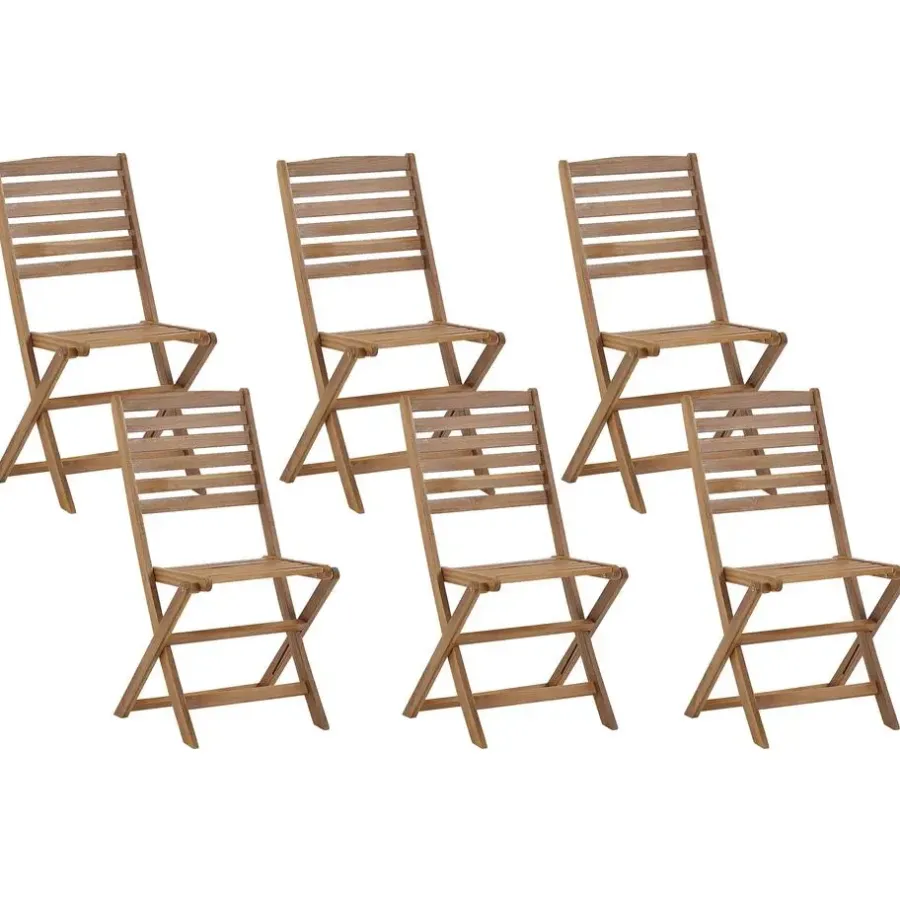 Beliani TOLVE - Tuinmeubel set - Lichte houtkleur - Acaciahout