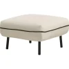 Hockers En Voetenbanken-Beliani TONSBERG - Ottomaan - Lichtbeige - Polyester