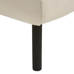 Hockers En Voetenbanken-Beliani TONSBERG - Ottomaan - Lichtbeige - Polyester
