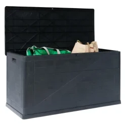 Kussenboxen-Toomax Wood opbergbox - 420L - Antraciet