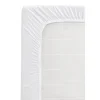 Leen Bakker Topper hoeslaken - jersey - wit - 180x200/220 cm