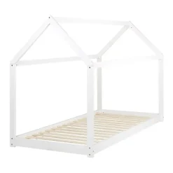 Beliani TOSSE - Kinderbed - Wit - 90 x 200 cm - Hout