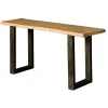 Sidetables-Tower living sidetable Tiago Tree-trunk acacia hout 150x45x70cm
