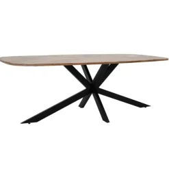 Industriële Eettafels|Ovale Eettafels-Tower living Silvi eettafel visgraat naturel 240x100x78