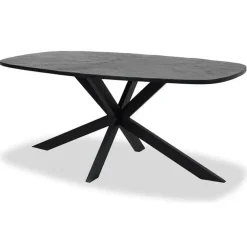 Tower living Silvi eettafel visgraat zwart 200x110x78