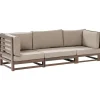 Beliani TRANI - Loungebank 3-zits - Bruin - Acaciahout