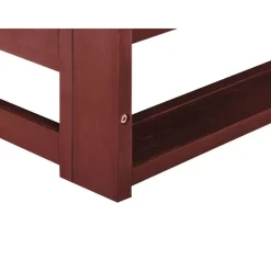 Loungebanken-Beliani TRANI - Loungebank 2-zits - Mahonie - Acaciahout