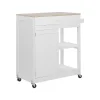 Trolleys-Beliani TRAPANI - Keukentrolley - Wit - MDF