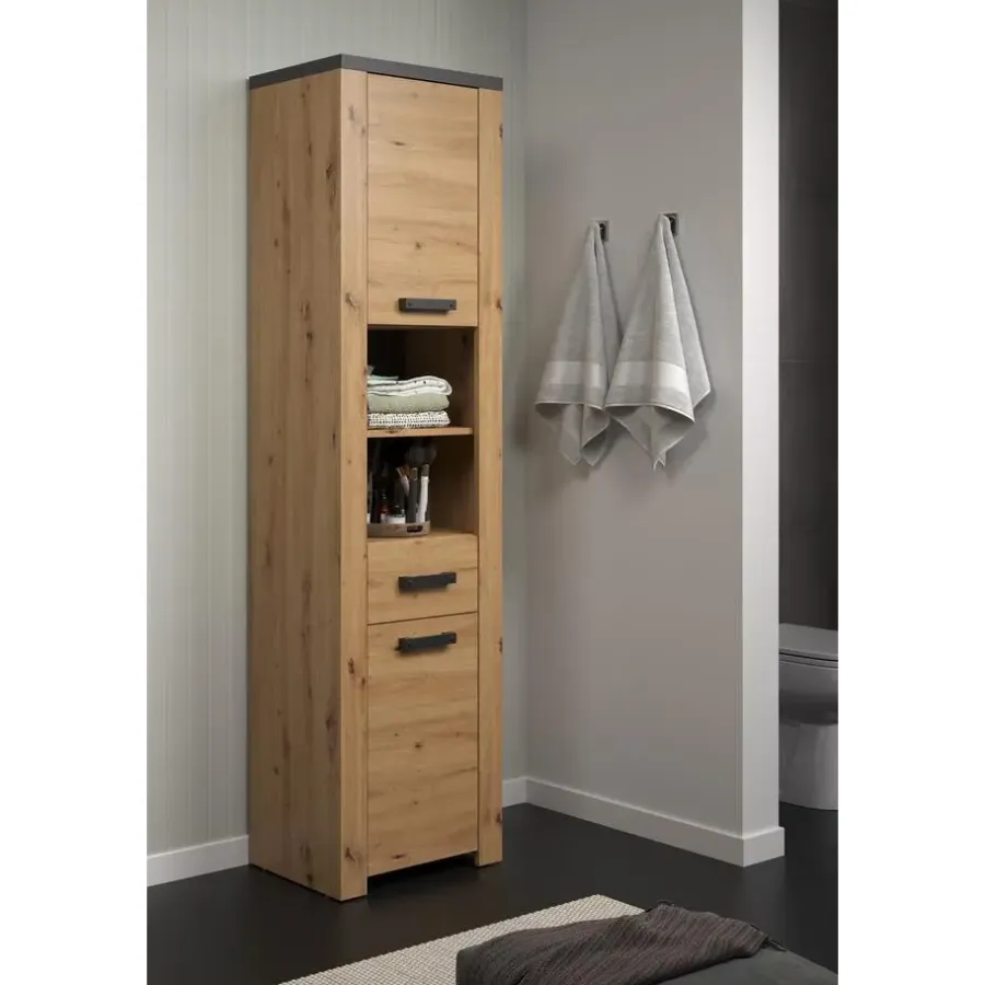 Trendteam Kolomkast Follow - 53 x 35 x 196 cm - Artisan Oak