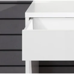 Kaptafels-Trendteam Make-uptafel Basix - 85 x 40 x 141 cm - 100% Melaminegecoat - Wit