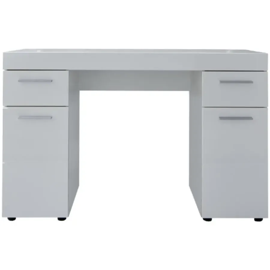 Bureaus-Trendteam Modern Bureau Amanda - 120 x 41 x 76 cm - High Glossy White