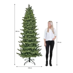 Kerstbomen-Triumph Tree Sherwood Smalle Kunstkerstboom - H260 x Ø109 cm - Groen
