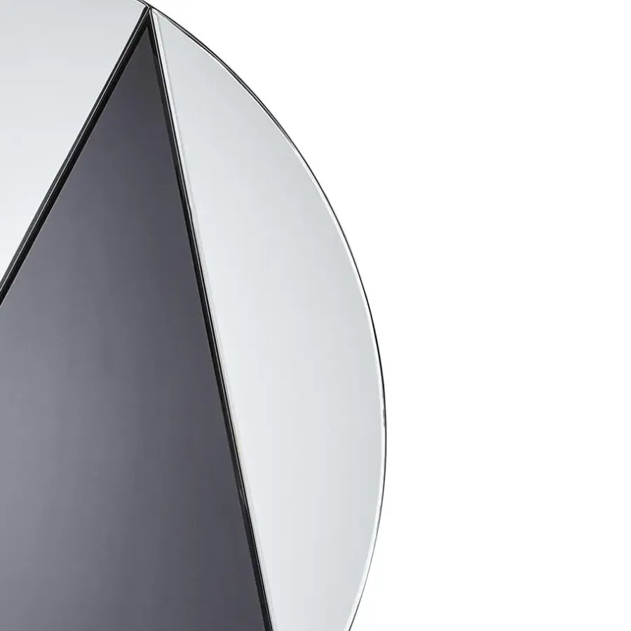 Leen Bakker TROUVILLE - Wandspiegel - Goud/Zwart - 80 cm - Glas