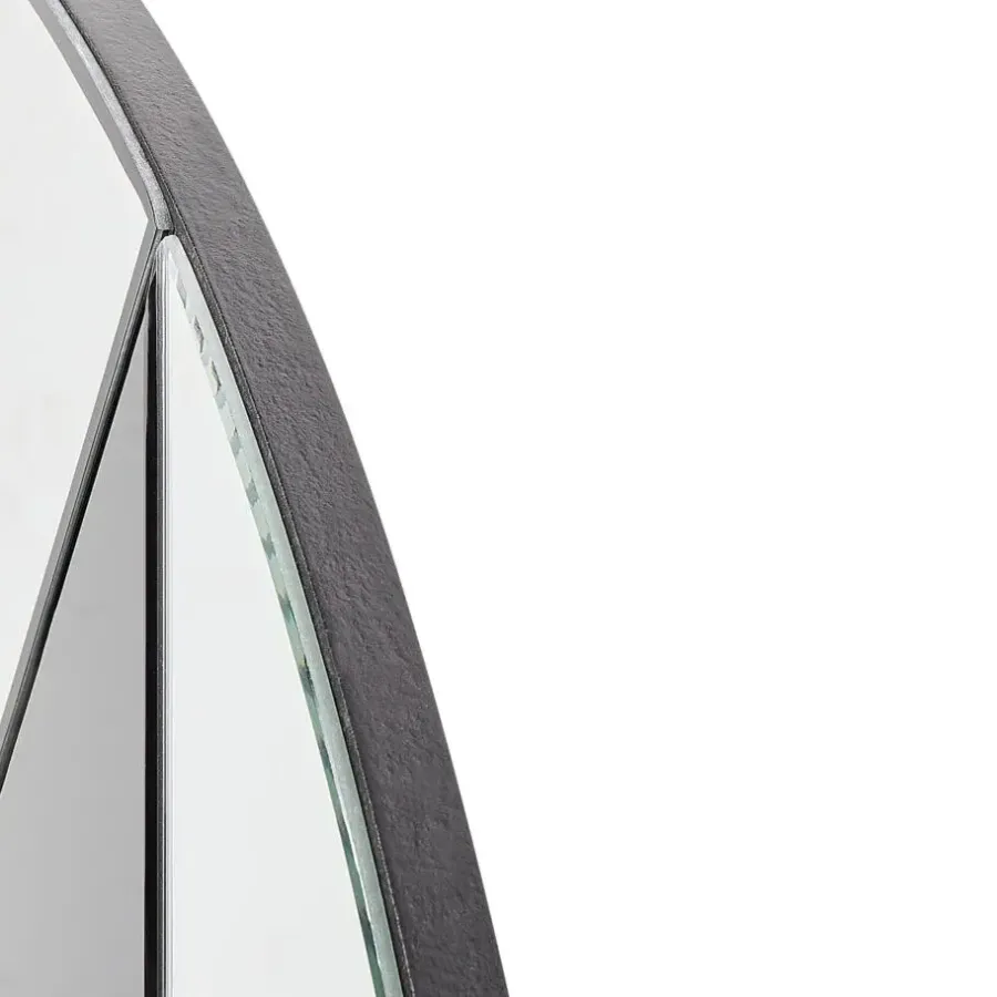 Leen Bakker TROUVILLE - Wandspiegel - Goud/Zwart - 80 cm - Glas