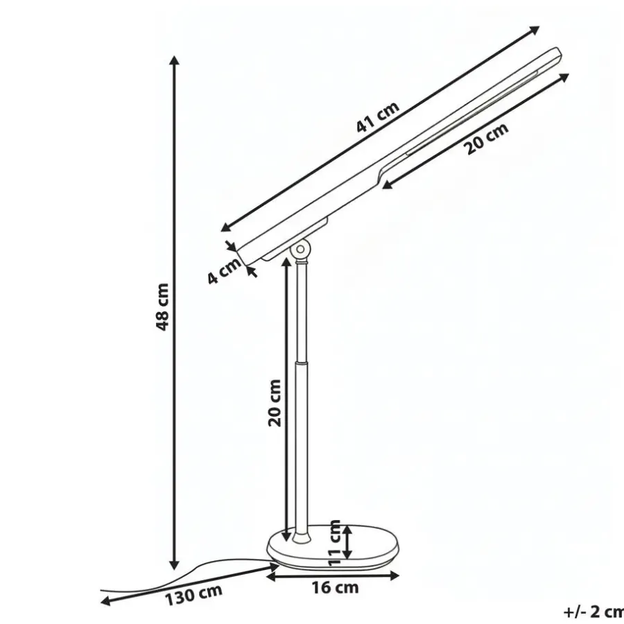 Bureaulampen|Bureaulampen-Leen Bakker TUCANA - Bureaulamp LED - Wit - Synthetisch materiaal