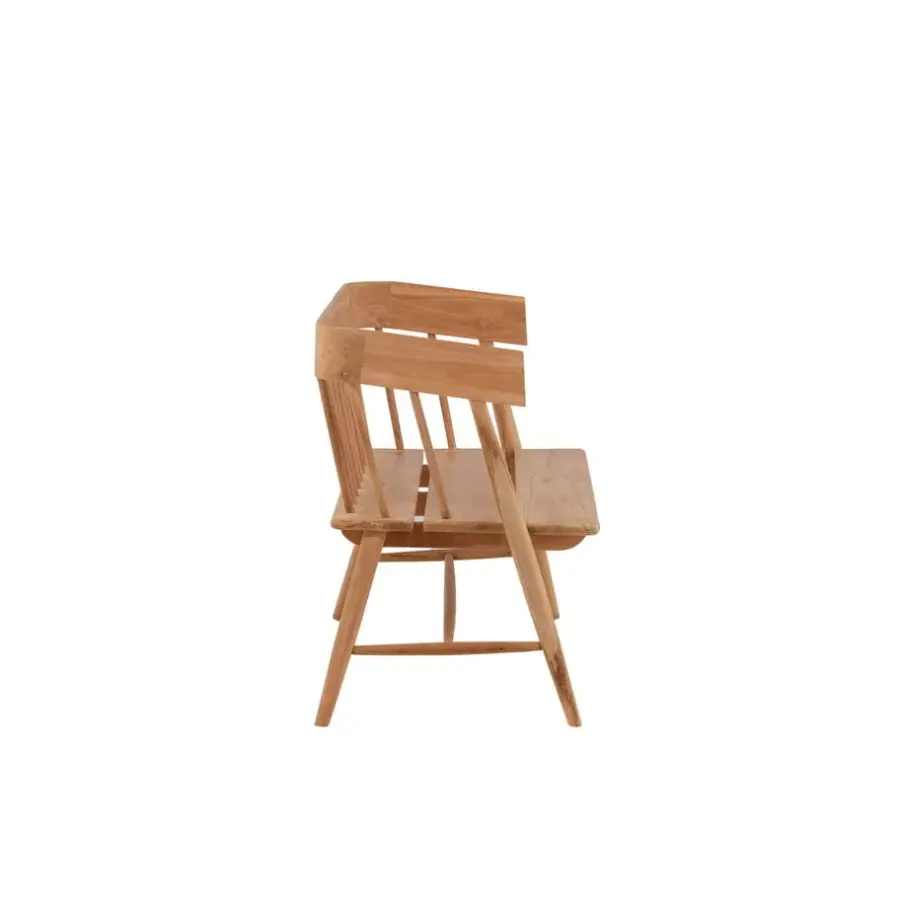 Fjôrd Tuinbank Naturel Teakhout - 132x132x85cm - Split