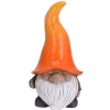 Tuindecoratie-Merkloos Tuinkabouter gnoom - oranje muts - polystone - 23 cm