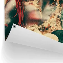 Tuindecoratie-Reinders Tuinposter Jaime Ibarra - Bohemian Chic - 80 x 60cm - Oranje