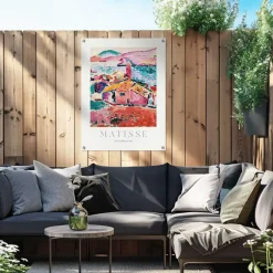 Reinders Tuinposter Matisse - Les toits de Collioure - 80 x 60cm - Bont