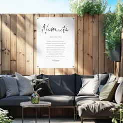Reinders Tuinposter Namasté - 80 x 60cm - Zwart-Wit