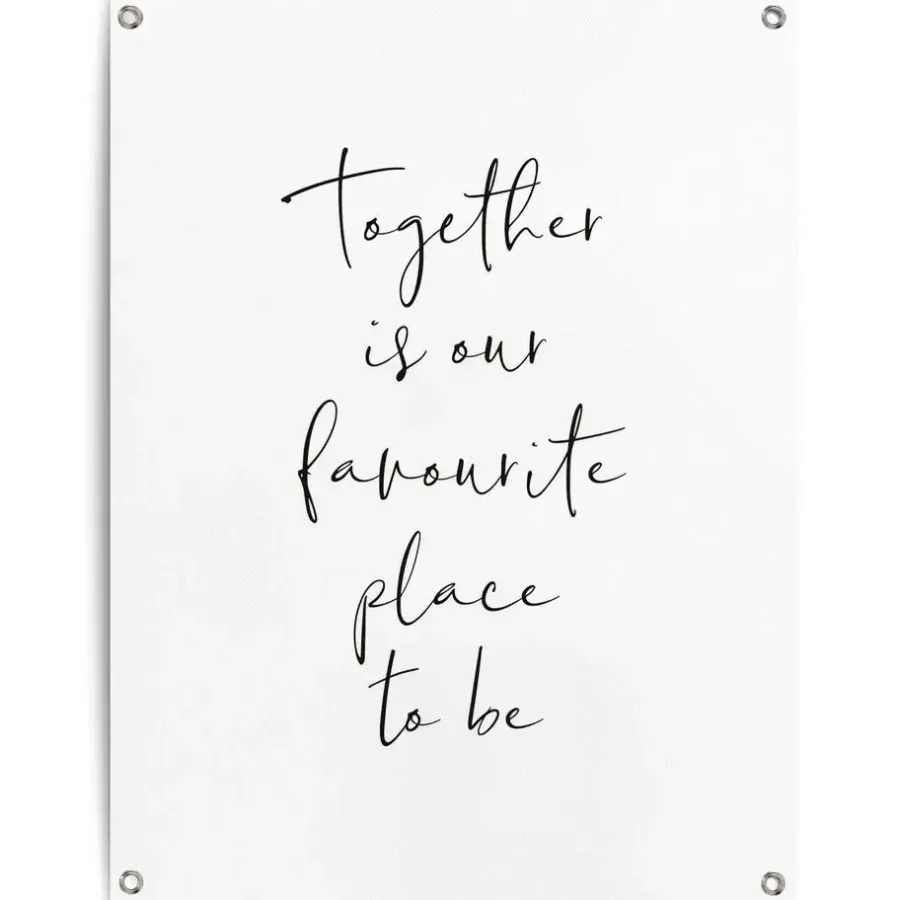 Reinders Tuinposter Samen - 80 x 60cm - Zwart-Wit