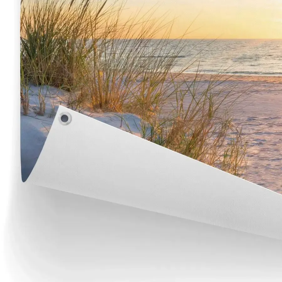 Tuindecoratie-Reinders Tuinposter Zonsondergang - 60 x 80cm - Beige