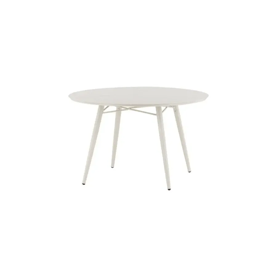Fjôrd Tuintafel Beige Aluminium - 120x120x75cm - Lina