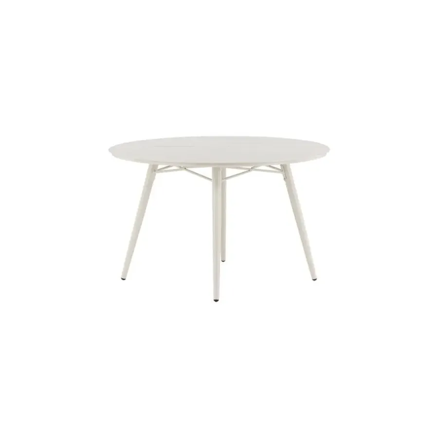 Fjôrd Tuintafel Beige Aluminium - 120x120x75cm - Lina